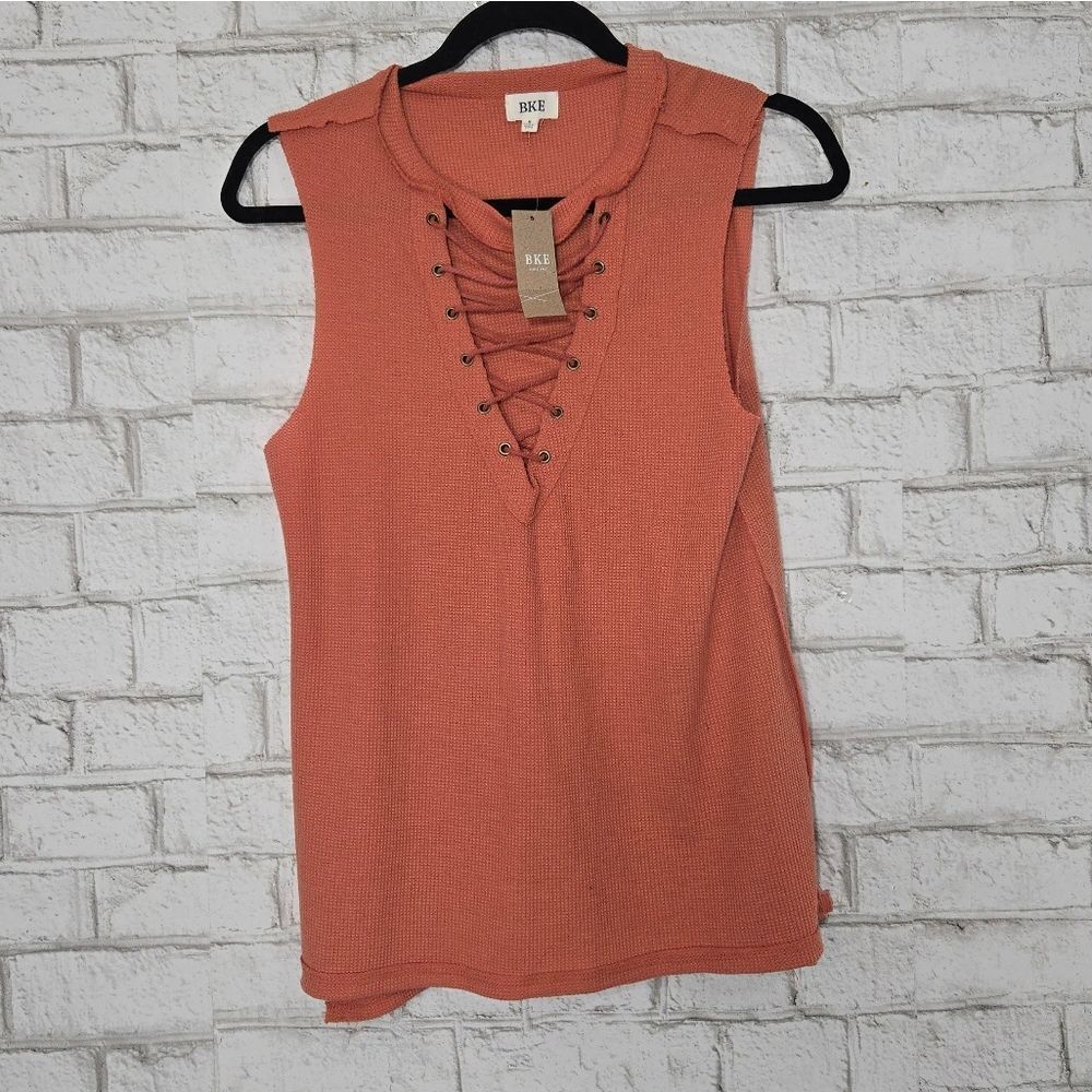NWT BKE lace-up tank top